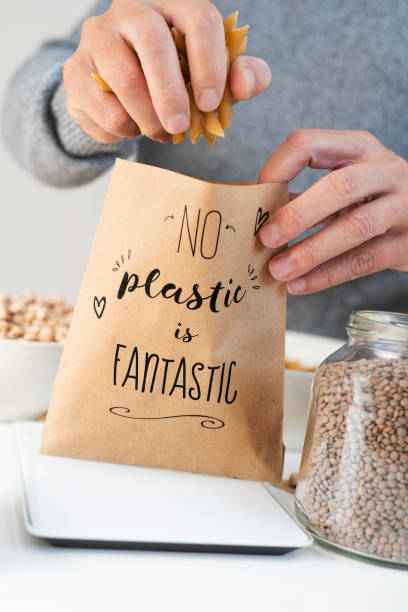 istock text no plastic is fantastic in a paper bag 1138390787