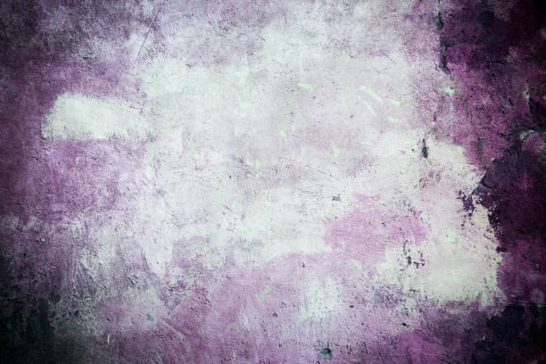 istock Old purple grungy wall background or texture 1138395403