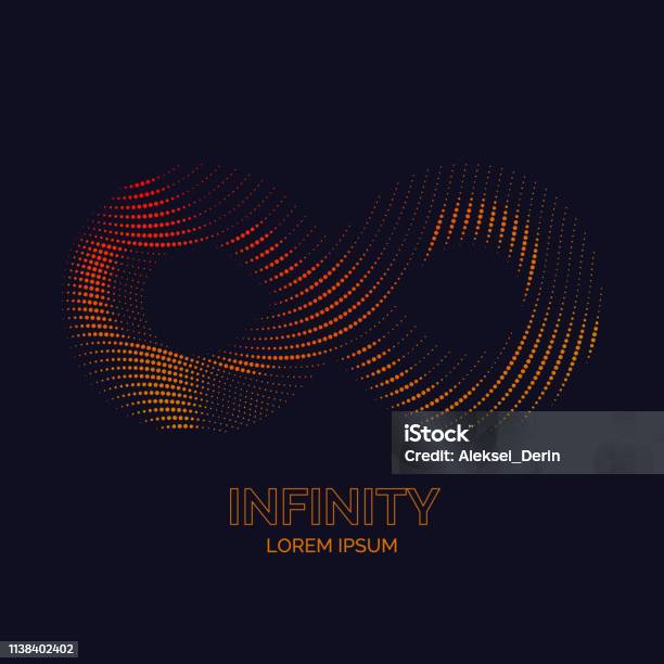 Dynamic Waves Form A Sign Of Infinity Stock Illustration - Download ...