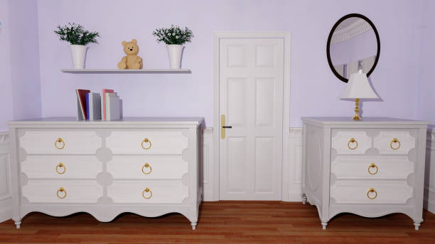 istock 3D illustration nursery room interior 1138405826