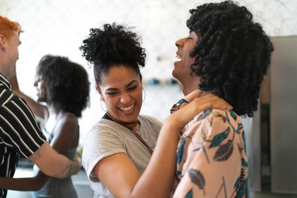 istock Friends dancing and having fun at kitchen 1138406766
