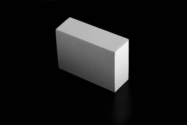 istock whitebox. carton moving box. white Cardboard box isolated on black 1138407733