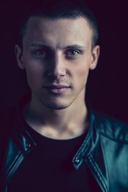 istock Modern Male Portrait With Dark Background 1138411233