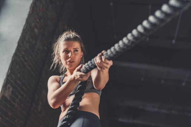 istock Young athletic girl in training 1138413223