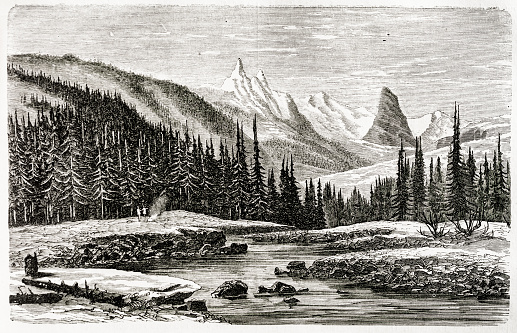 British Colombia in the 19th century from the 1871 book 'the Earth and her People