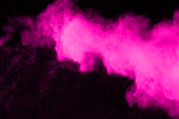 istock Pink powder explosion on black background. Colored cloud. Colorful dust explode. Paint Holi. 1138417612