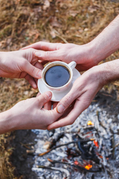 istock Lovers of men make coffee on the fire in the Turk. 1138418054