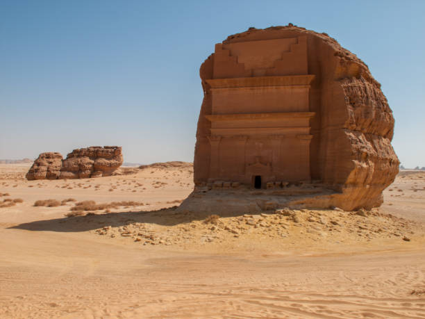 Madain Saleh, archaeological site with Nabatean tombs in Saudi Arabia (KSA) Madain Saleh, archaeological site with Nabatean tombs in Saudi Arabia (KSA) madain saleh photos stock pictures, royalty-free photos & images