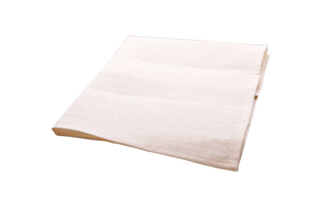 istock White kitchen towel isolated on white. Top view. 1138419790