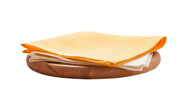 istock Pizza board, with napkin isolated. Top view mockup 1138419793
