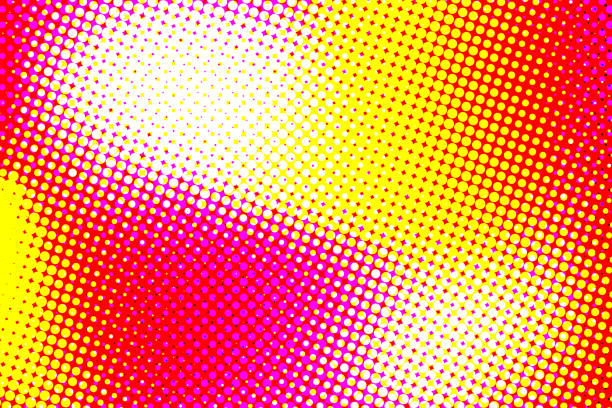 ilustrações de stock, clip art, desenhos animados e ícones de abstract colorful gradient background with halftone texture - raspberry fruit pattern berry fruit