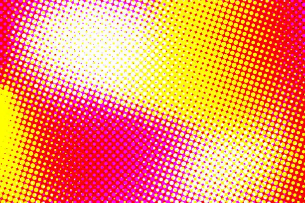 Vector illustration of Abstract Colorful Gradient Background with Halftone Texture