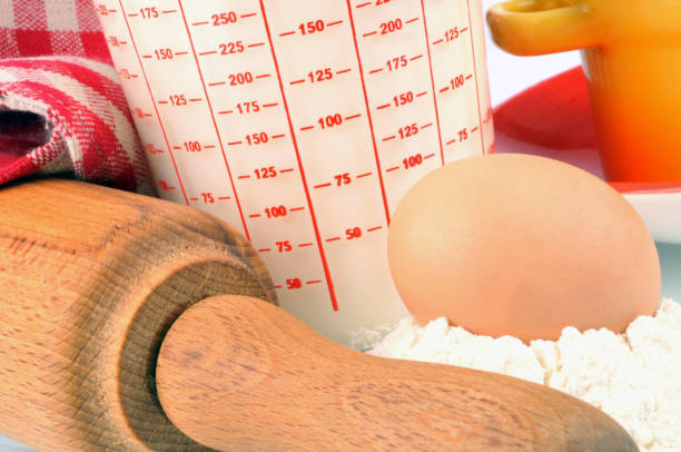 istock Flour, egg, milk, dosing glass and rolling pin 1138423466