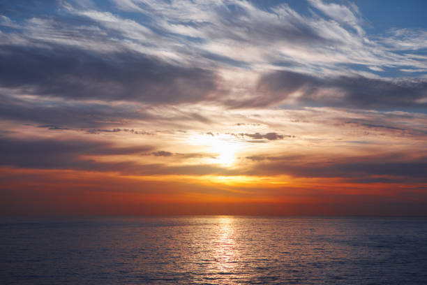 istock sunrise at ocean seascape with reflection 1138425372