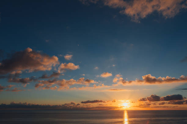 istock sunrise at ocean seascape with reflection 1138425628