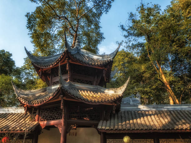 istock Pagoda on the grounds at Du Fu Thatched Cottage 1138426942