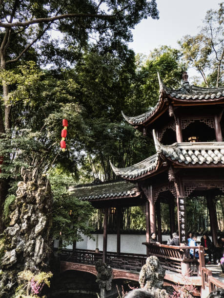 istock Pagoda on the grounds at Du Fu Thatched Cottage 1138426944