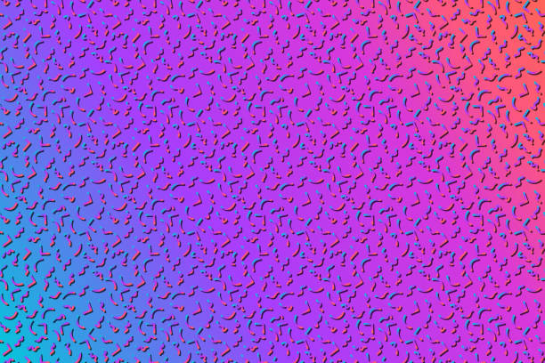 Abstract background with 80s memphis geometics style pattern and vibrant psychedelic colors Abstract background with 80s memphis geometics style colorful pattern and vibrant psychedelic colors 90s background stock illustrations