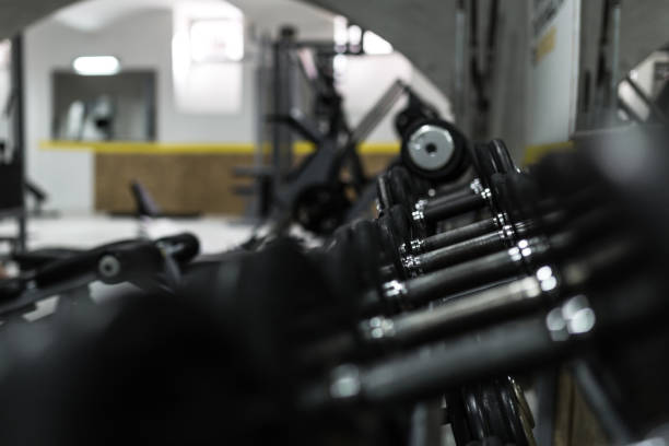 istock Dumbbells in the gym 1138434611