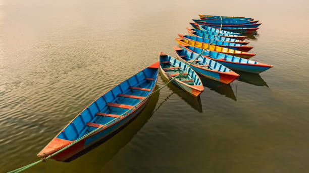 istock Nepal wooden boats 1138434753