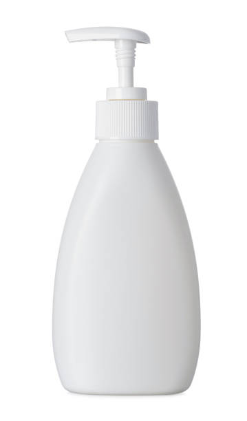 istock Cosmetic liquid bottle with pump dispenser isolated 1138436562