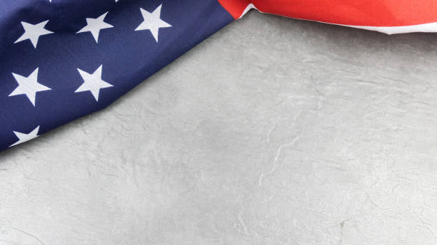 istock Close-up of an American flag on slate 1138436596