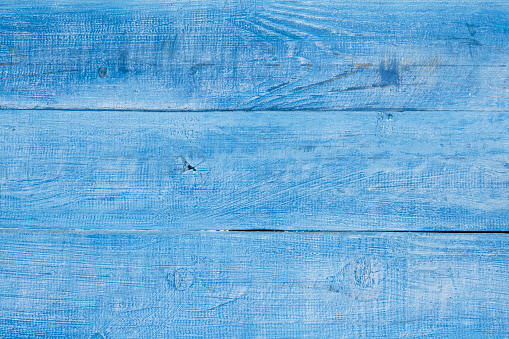 Blue whitewashed old wooden background