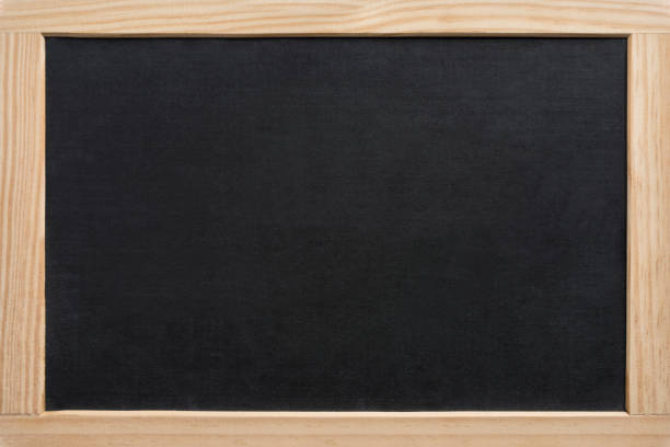 istock Blank slate board with wooden frame, isolated on white background 1138437014