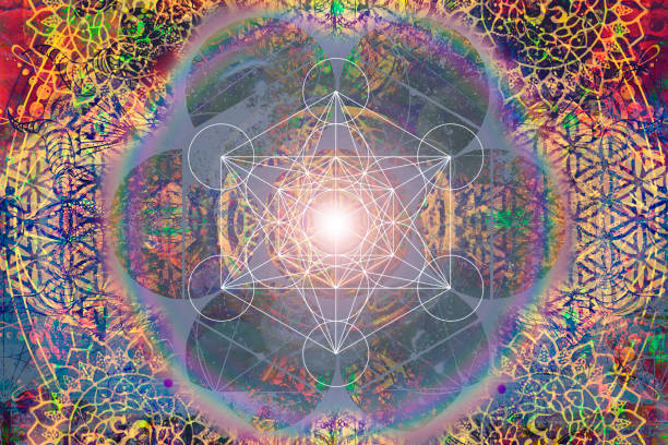 istock Abstract colorful sacred geometry graphic mandala 1138442563