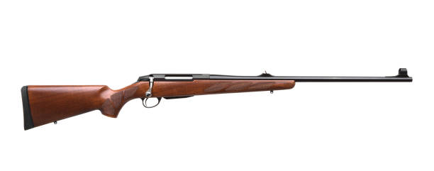 istock Gun rifle isolated on white background 1138443172