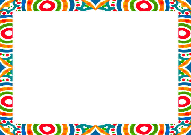 White frame background with decorated design borders.