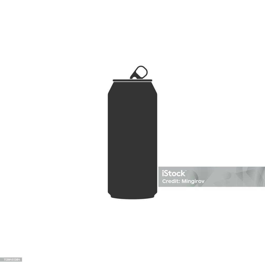 Aluminum can icon isolated. Flat design. Vector Illustration Can stock vector