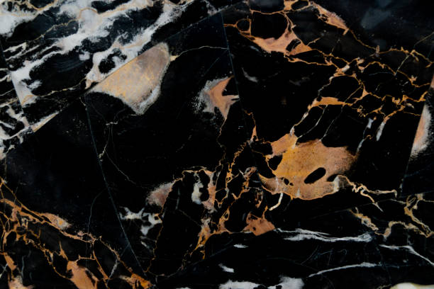 istock Black marble texture, detailed structure of natural marble 1138454224