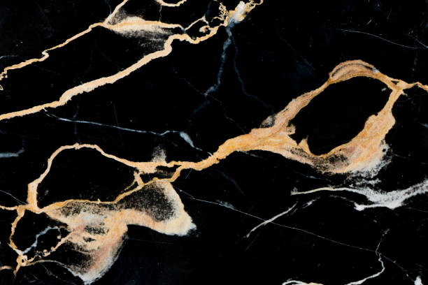 istock Black marble texture, detailed structure of natural marble 1138454243