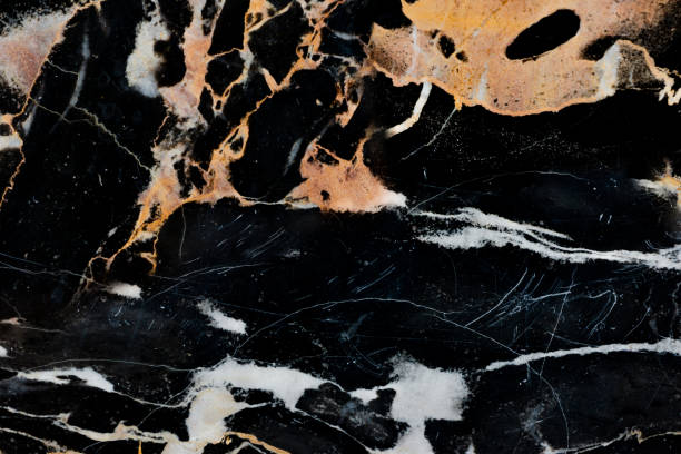 istock Black marble texture, detailed structure of natural marble 1138454263