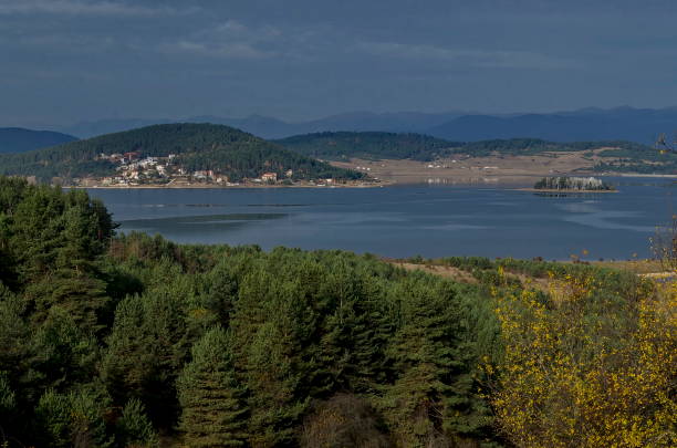 Landscapes in the fall near the Batak Dam Bulgaria