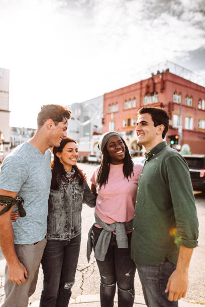 istock friends meet up venice beach - california 1138454843