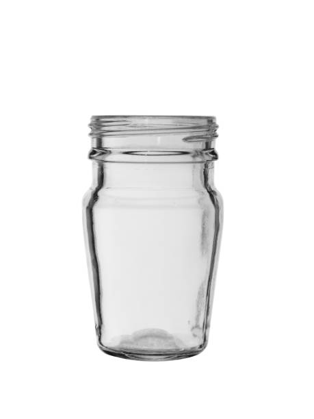 istock empty glass jar with a carving without cover isolated on a white background 1138456686