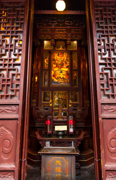 istock Statue at the Jade Buddha Temple in Shanghai, China 1138456689