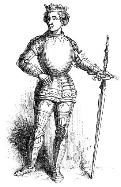 ilustrações de stock, clip art, desenhos animados e ícones de richard plantagenet, 3rd duke of york (15th century) - duke