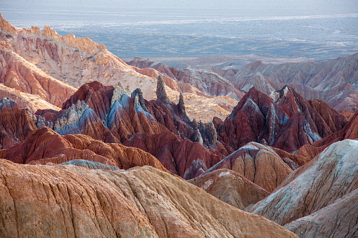 Dascht e Lut, Wüste, IranDasht-e Lut  Iran, colored mountains Unesco world heritage site