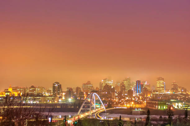 Edmonton City At Night Canada Stock Photos, Pictures & Royalty-Free Images  - iStock