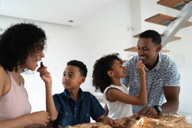 istock Latin family celebrating easter at home 1138475573