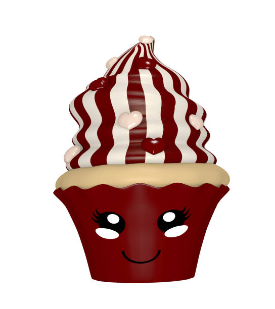 istock cute chocolate cupcake with chocolate cream 1138479859