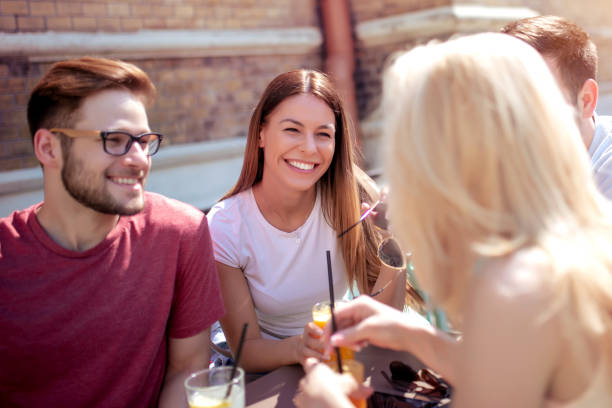 istock Group of four friends having fun together 1138481603