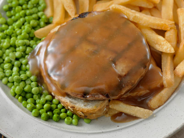 istock Hot Hamburger Sandwich with Fries 1138481664