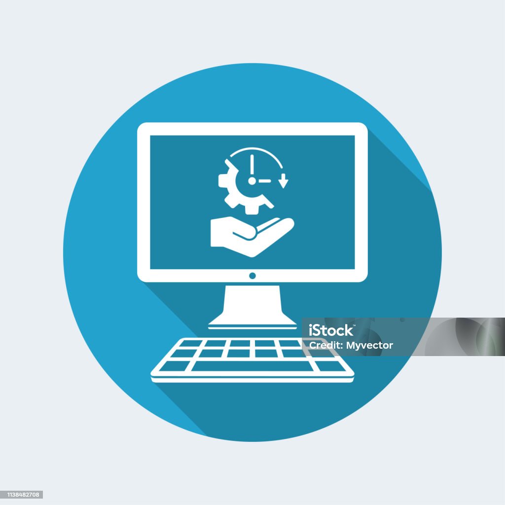 Computer Related Quick Service Quick Computer Assistance Service Stock Illustration - Download Image ...