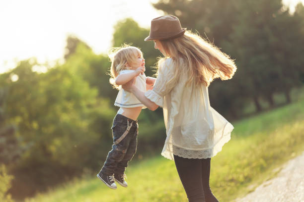 istock Mother and child having fun 1138484057