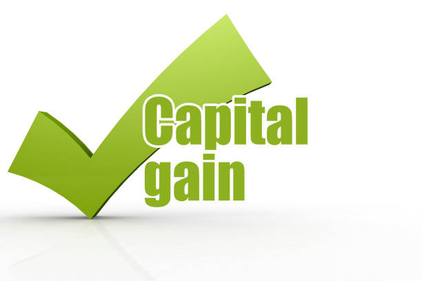 istock Capital gain word with green checkmark 1138487304