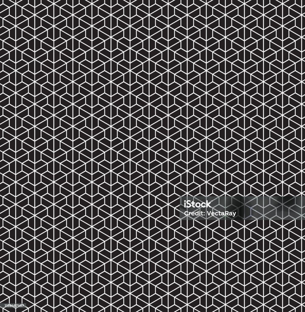Isometric Pattern Vector Seamless Abstract Geometric Isometric Pattern Background Wallpaper ...
